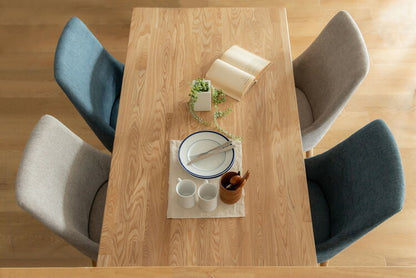 ダイニングテーブル 幅150cm テーブル ダイニング 木製 天然木 アッシュ 食卓机 カフェ 机 4人用 おしゃれ 北欧 ナチュラル シンプル(代引不可)