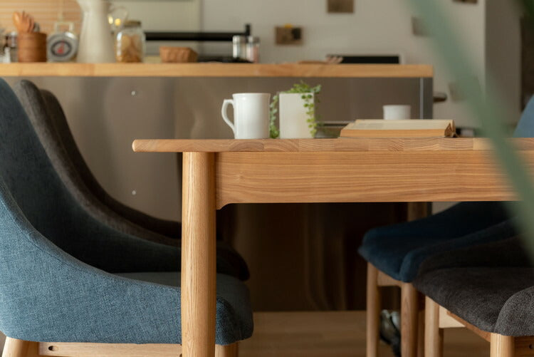 ダイニングテーブル 幅150cm テーブル ダイニング 木製 天然木 アッシュ 食卓机 カフェ 机 4人用 おしゃれ 北欧 ナチュラル シンプル(代引不可)