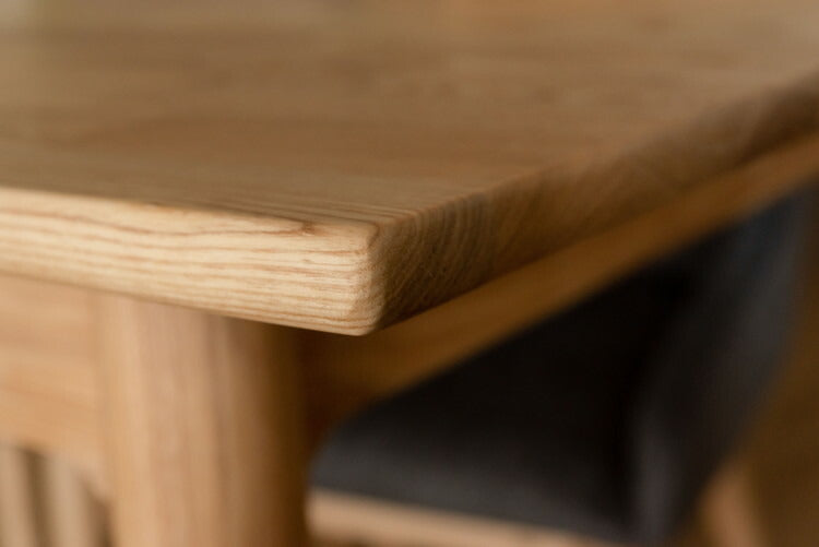 ダイニングテーブル 幅150cm テーブル ダイニング 木製 天然木 アッシュ 食卓机 カフェ 机 4人用 おしゃれ 北欧 ナチュラル シンプル(代引不可)