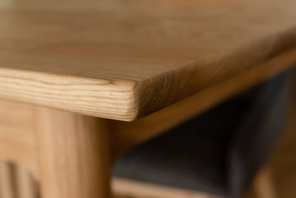 ダイニングテーブル 幅150cm テーブル ダイニング 木製 天然木 アッシュ 食卓机 カフェ 机 4人用 おしゃれ 北欧 ナチュラル シンプル(代引不可)