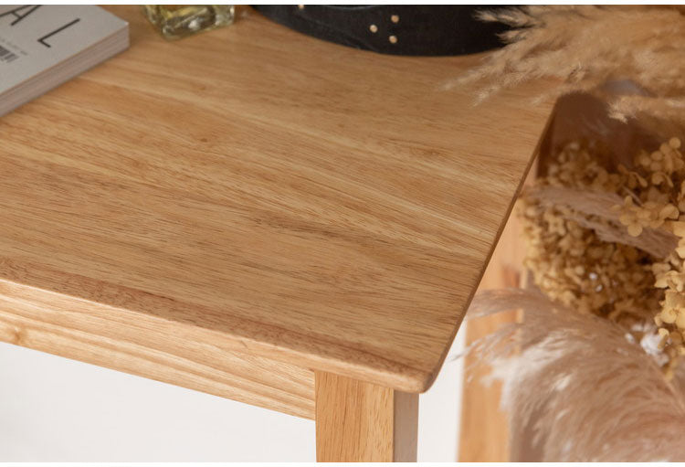 デスク 天然木 幅90cm 組み立て式 木製 リビングテーブル ダイニングテーブル おしゃれ かわいい シンプル 北欧 インテリア シンプル 机 テーブル リビング ダイニング(代引不可)