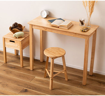 デスク 天然木 幅90cm 組み立て式 木製 リビングテーブル ダイニングテーブル おしゃれ かわいい シンプル 北欧 インテリア シンプル 机 テーブル リビング ダイニング(代引不可)