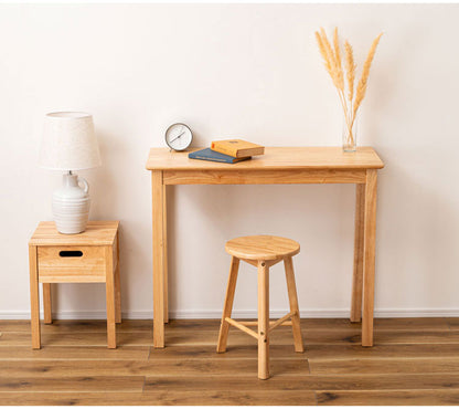 デスク 天然木 幅90cm 組み立て式 木製 リビングテーブル ダイニングテーブル おしゃれ かわいい シンプル 北欧 インテリア シンプル 机 テーブル リビング ダイニング(代引不可)