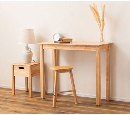 デスク 天然木 幅90cm 組み立て式 木製 リビングテーブル ダイニングテーブル おしゃれ かわいい シンプル 北欧 インテリア シンプル 机 テーブル リビング ダイニング(代引不可)