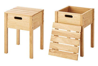 スツール 収納付き 天然木 チェア ディスプレイ 収納 木製 おしゃれ インテリア 北欧 かわいい リビング ダイニング リモートワーク 在宅ワーク シンプル 家具 イス いす 椅子(代引不可)