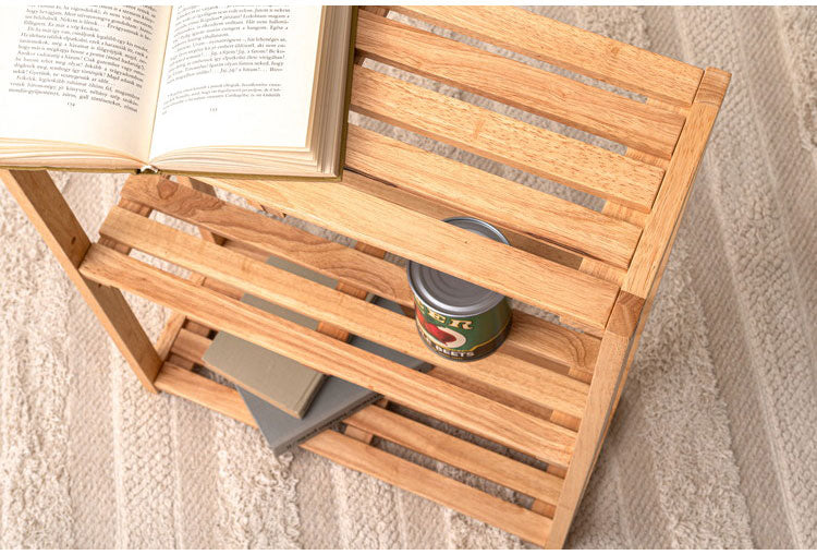 シェルフ 幅51cm 天然木 スリム コンパクト リビング ダイニング リモートワーク 在宅ワーク おしゃれ かわいい 北欧 インテリア シンプル 木製 収納 組み立て式(代引不可)