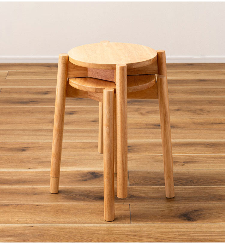 スツール 木製 天然木 北欧 四つ足 円形 おしゃれ リビング ダイニング 丸形 リモートワーク 在宅ワーク 椅子 いす イス チェア チェアー かわいい シンプル 玄関 ディスプレイ 家具(代引不可)