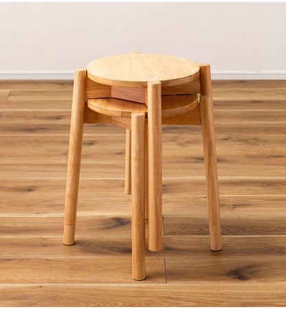 スツール 木製 天然木 北欧 四つ足 円形 おしゃれ リビング ダイニング 丸形 リモートワーク 在宅ワーク 椅子 いす イス チェア チェアー かわいい シンプル 玄関 ディスプレイ 家具(代引不可)