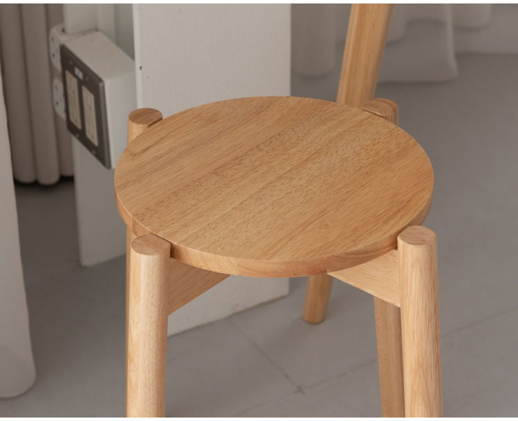 スツール 木製 天然木 北欧 四つ足 円形 おしゃれ リビング ダイニング 丸形 リモートワーク 在宅ワーク 椅子 いす イス チェア チェアー かわいい シンプル 玄関 ディスプレイ 家具(代引不可)