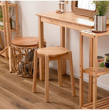 スツール 木製 天然木 北欧 四つ足 円形 おしゃれ リビング ダイニング 丸形 リモートワーク 在宅ワーク 椅子 いす イス チェア チェアー かわいい シンプル 玄関 ディスプレイ 家具(代引不可)