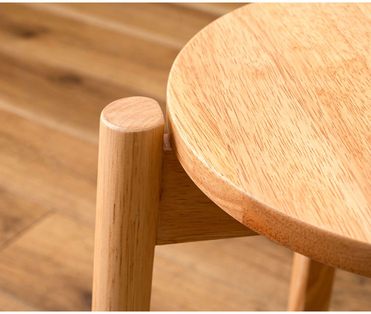 スツール 木製 天然木 北欧 四つ足 円形 おしゃれ リビング ダイニング 丸形 リモートワーク 在宅ワーク 椅子 いす イス チェア チェアー かわいい シンプル 玄関 ディスプレイ 家具(代引不可)