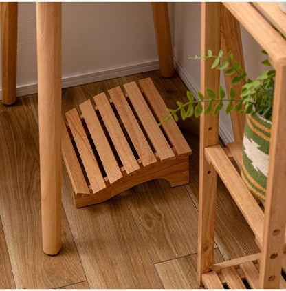 フットレスト 木製 Sサイズ 天然木 足置き オットマン リモートワーク 在宅ワーク リビング ダイニング おしゃれ 北欧 かわいい インテリア ステップ シンプル 軽量 足台 フット台(代引不可)