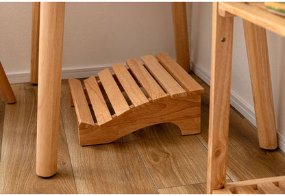 フットレスト 木製 Sサイズ 天然木 足置き オットマン リモートワーク 在宅ワーク リビング ダイニング おしゃれ 北欧 かわいい インテリア ステップ シンプル 軽量 足台 フット台(代引不可)