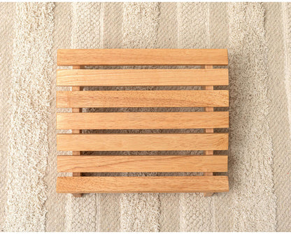 フットレスト 木製 Sサイズ 天然木 足置き オットマン リモートワーク 在宅ワーク リビング ダイニング おしゃれ 北欧 かわいい インテリア ステップ シンプル 軽量 足台 フット台(代引不可)