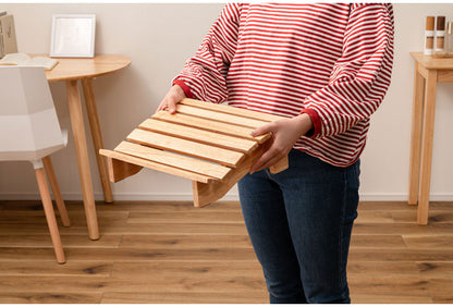 フットレスト 木製 Sサイズ 天然木 足置き オットマン リモートワーク 在宅ワーク リビング ダイニング おしゃれ 北欧 かわいい インテリア ステップ シンプル 軽量 足台 フット台(代引不可)