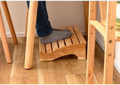 フットレスト 木製 Mサイズ 天然木 足置き オットマン リモートワーク 在宅ワーク リビング ダイニング おしゃれ 北欧 かわいい インテリア ステップ シンプル 軽量 足台 フット台(代引不可)