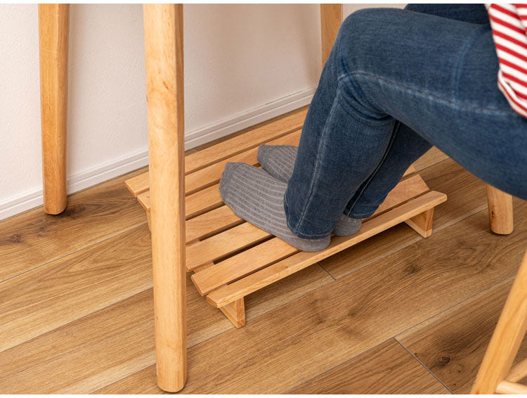 フットレスト 木製 Mサイズ 天然木 足置き オットマン リモートワーク 在宅ワーク リビング ダイニング おしゃれ 北欧 かわいい インテリア ステップ シンプル 軽量 足台 フット台(代引不可)