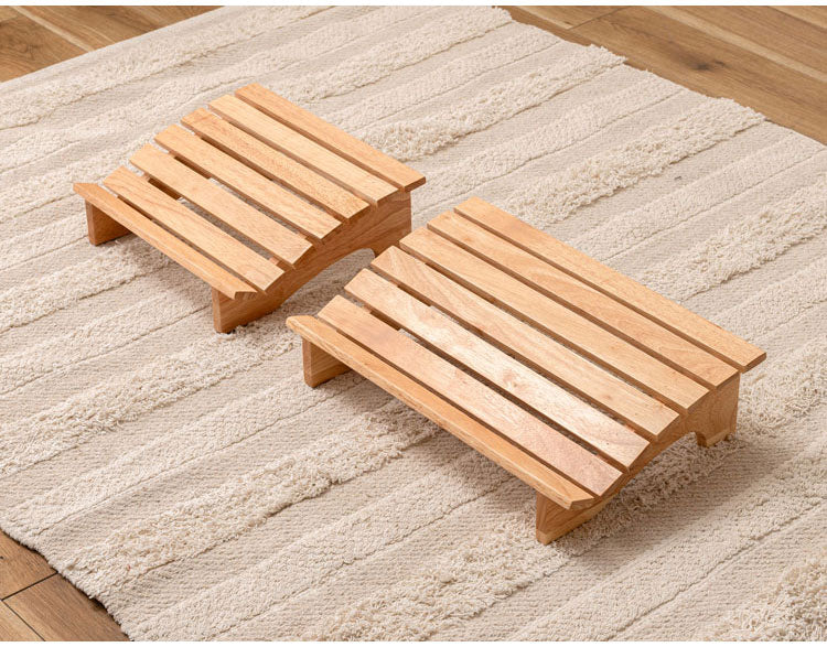 フットレスト 木製 Mサイズ 天然木 足置き オットマン リモートワーク 在宅ワーク リビング ダイニング おしゃれ 北欧 かわいい インテリア ステップ シンプル 軽量 足台 フット台(代引不可)