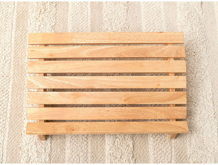 フットレスト 木製 Mサイズ 天然木 足置き オットマン リモートワーク 在宅ワーク リビング ダイニング おしゃれ 北欧 かわいい インテリア ステップ シンプル 軽量 足台 フット台(代引不可)