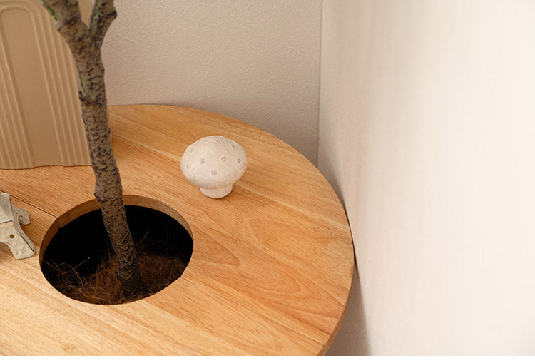 プランターテーブル プランターテーブル サイドテーブル テーブル 木製 天然木 北欧 おしゃれ 円 丸 ラウンド インテリア おしゃれ 北欧(代引不可)