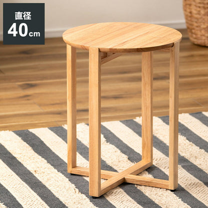 サイドテーブル サイドテーブル ナイトテーブル テーブル 木製 天然木 北欧 おしゃれ 円 丸 ラウンド アジャスター付き かわいい 新生活 オールシーズン(代引不可)