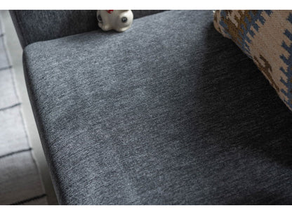 ソファ 幅182cm 3人掛け 3P おしゃれ 北欧 ポケットコイル使用 高級感 スチール 布地 ファブリック 脚付き モダン シンプル ナチュラル グレー パープル 新生活(代引不可)