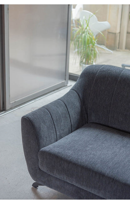 ソファ 幅182cm 3人掛け 3P おしゃれ 北欧 ポケットコイル使用 高級感 スチール 布地 ファブリック 脚付き モダン シンプル ナチュラル グレー パープル 新生活(代引不可)