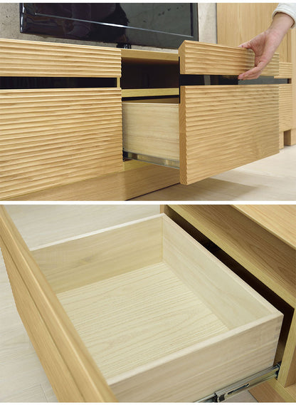 テレビボード 幅約166cm ローボード テレビ台 リビングボード ラック キャビネット 収納 リビング ウォールナット ナチュラル インテリア おしゃれ(代引不可)