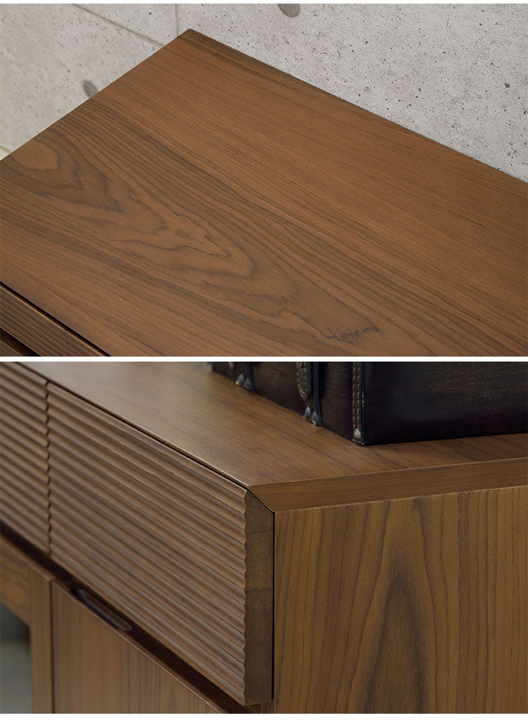 テレビボード 幅約166cm ローボード テレビ台 リビングボード ラック キャビネット 収納 リビング ウォールナット ナチュラル インテリア おしゃれ(代引不可)