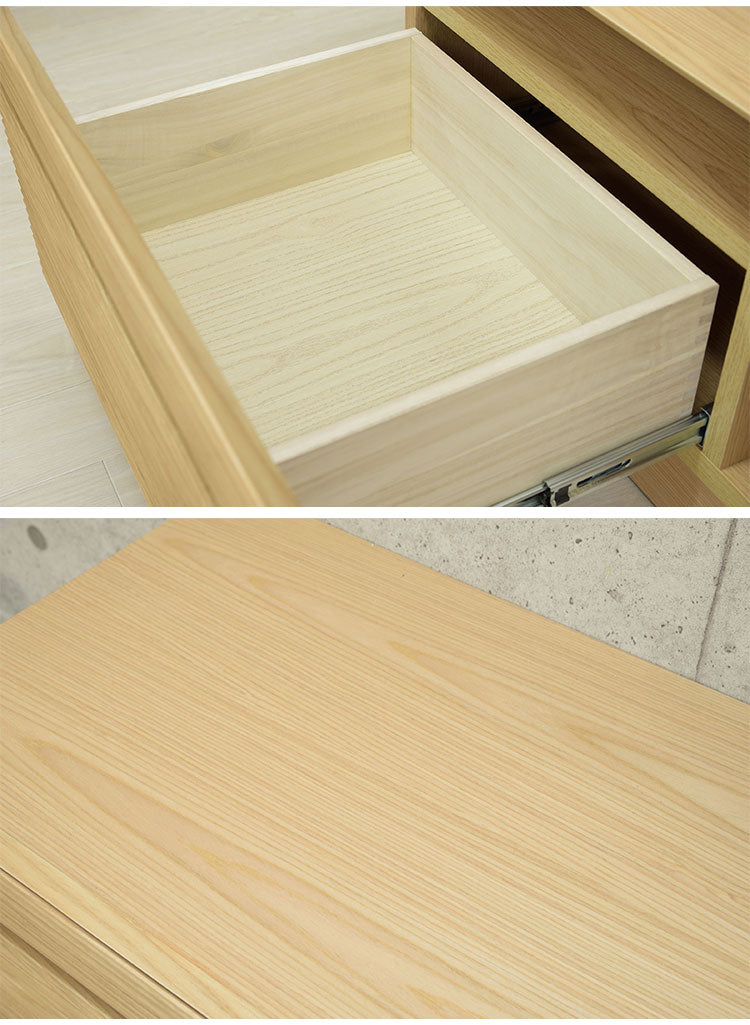 テレビボード 幅約210cm ローボード テレビ台 リビングボード ラック キャビネット 収納 リビング ウォールナット ナチュラル インテリア おしゃれ(代引不可)