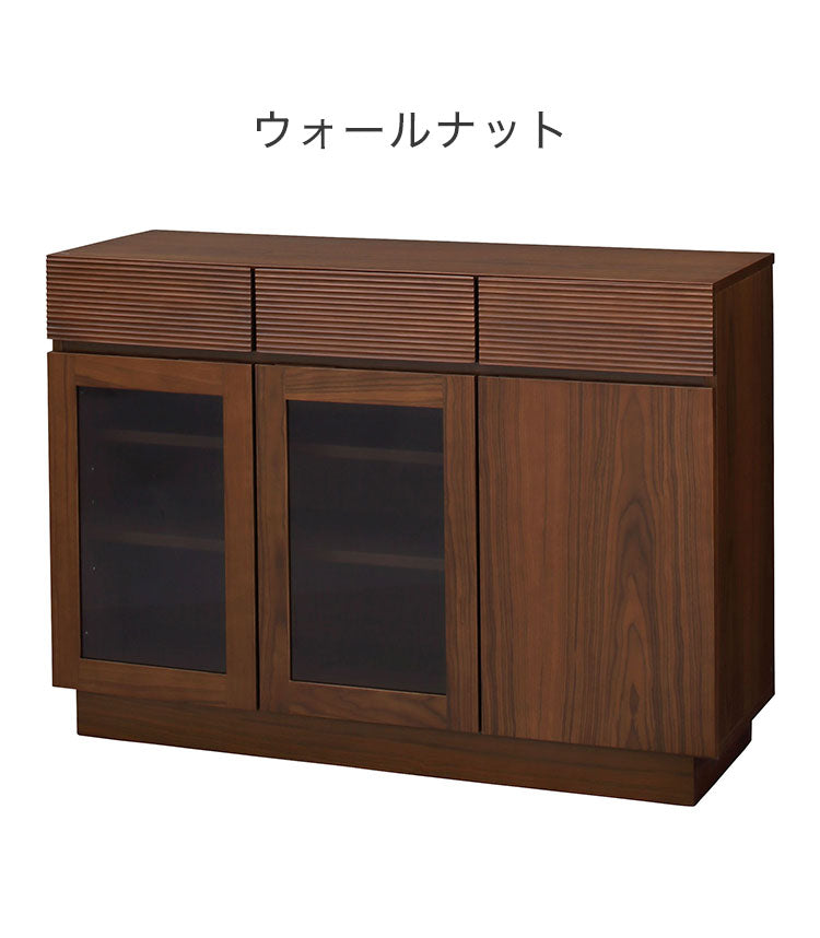 フルモス 120サイドボード(向かって右木扉) サイドボード 本棚 ラック キャビネット 収納 リビング国産 日本製 ウォールナット ナチュラル インテリア おしゃれ(代引不可)