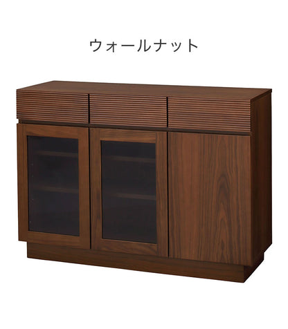 フルモス 120サイドボード(向かって右木扉) サイドボード 本棚 ラック キャビネット 収納 リビング国産 日本製 ウォールナット ナチュラル インテリア おしゃれ(代引不可)