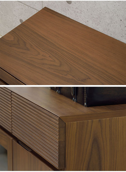 フルモス 120サイドボード(向かって右木扉) サイドボード 本棚 ラック キャビネット 収納 リビング国産 日本製 ウォールナット ナチュラル インテリア おしゃれ(代引不可)