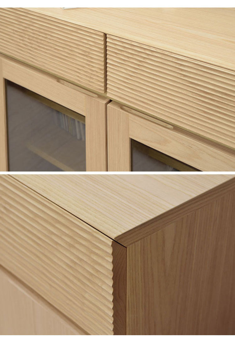 サイドボード 幅120cm キャビネット 木製 木目調 収納 戸棚 キッチンカウンター ウォルナット おしゃれ ブラウン ナチュラル(代引不可)