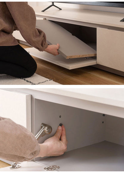 TVボード TVボード テレビボード ローボード テレビ台 TV台 収納 おしゃれ シンプル リビング 引き出し コード穴 大容量 コードスリット 高さ調節(代引不可)