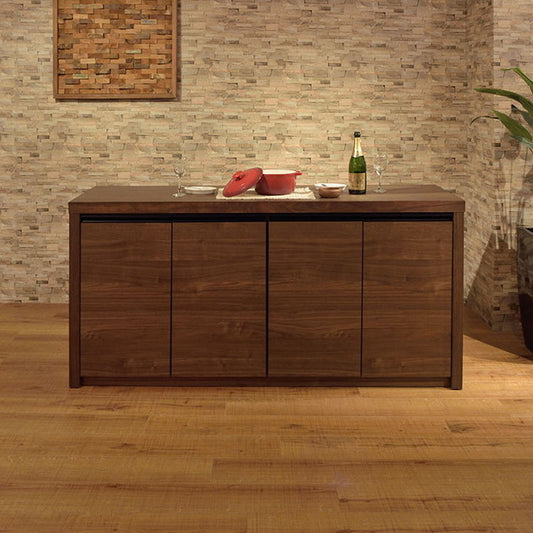 カウンター 幅180cm カウンター 棚 ダイニング リビング 収納 おしゃれ バー カフェ シンプル 天然木 インテリア(代引不可)