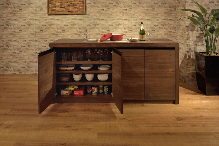 カウンター 幅180cm カウンター 棚 ダイニング リビング 収納 おしゃれ バー カフェ シンプル 天然木 インテリア(代引不可)