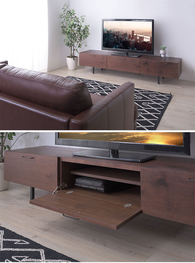 テレビボード テレビ台 幅200センチ 国産 ローボード おしゃれ 収納 引き出し 北欧 木製テレビ台 モダン ナチュラル リビングボード(代引不可)