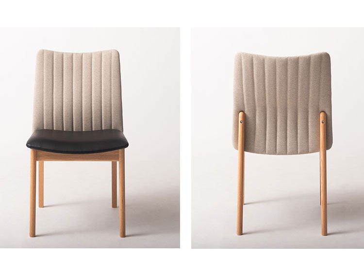 ダイニングチェア 日本製 天然木 木製 椅子 イス おしゃれ アームレス 肘なし ヴィンテージ 北欧 一人暮らし 新生活 木脚 合皮 レザー モダン 黒 ブラック ブラウン(代引不可)