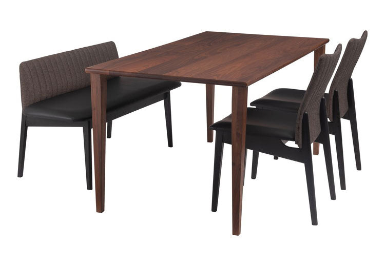 ダイニングチェア 日本製 天然木 木製 椅子 イス おしゃれ アームレス 肘なし ヴィンテージ 北欧 一人暮らし 新生活 木脚 合皮 レザー モダン 黒 ブラック ブラウン(代引不可)