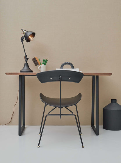 デスク 脚 2脚組 脚のみ 机 テーブル パーツ スチール ブラック 黒 シンプル DIY アジャスター付き 天板なし 組立式 インテリア おしゃれ(代引不可)