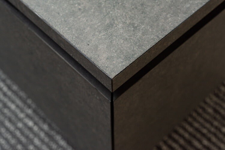 リビングテーブル センターテーブル ローテーブル テーブル 幅90cm 正方形 グレー おしゃれ モダン シンプル 引き出し付き 収納付き 大きめ 日本製(代引不可)