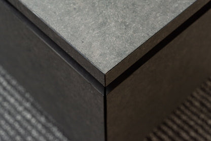 リビングテーブル センターテーブル ローテーブル テーブル 幅90cm 正方形 グレー おしゃれ モダン シンプル 引き出し付き 収納付き 大きめ 日本製(代引不可)