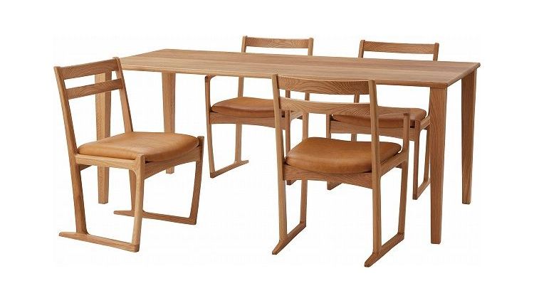 ダイニングテーブル テーブル ダイニング 無垢材 天然木 日本製 国産 オーク ウォールナット 木製 シンプル 横幅150cm ナチュラル おしゃれ(代引不可)