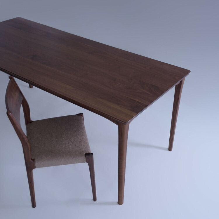 ダイニングテーブル 幅150cm ダイニングテーブル テーブル 食卓テーブルダイニング おしゃれ 食卓 かわいい カフェ風 シンプル モダン ナチュラル 天然木 ウォルナット 北欧(代引不可)