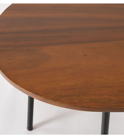 ラウンドテーブル 幅60cm サイドテーブル ナイトテーブル テーブル コンパクト シンプル 北欧 丸型 ラウンド 木製 天然木 スチール コンパクト 新生活 一人暮らし(代引不可)