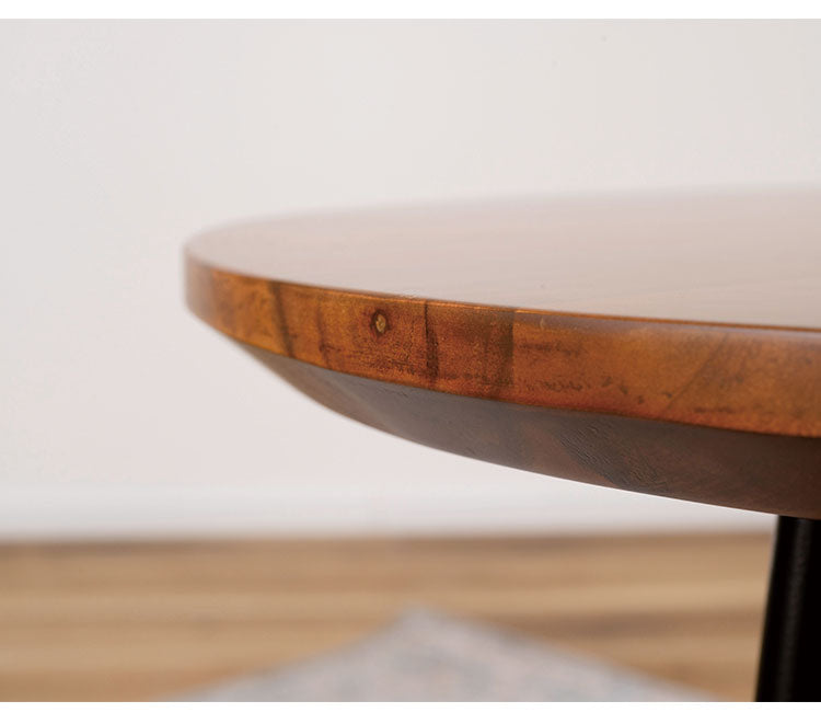 ラウンドテーブル 幅60cm サイドテーブル ナイトテーブル テーブル コンパクト シンプル 北欧 丸型 ラウンド 木製 天然木 スチール コンパクト 新生活 一人暮らし(代引不可)