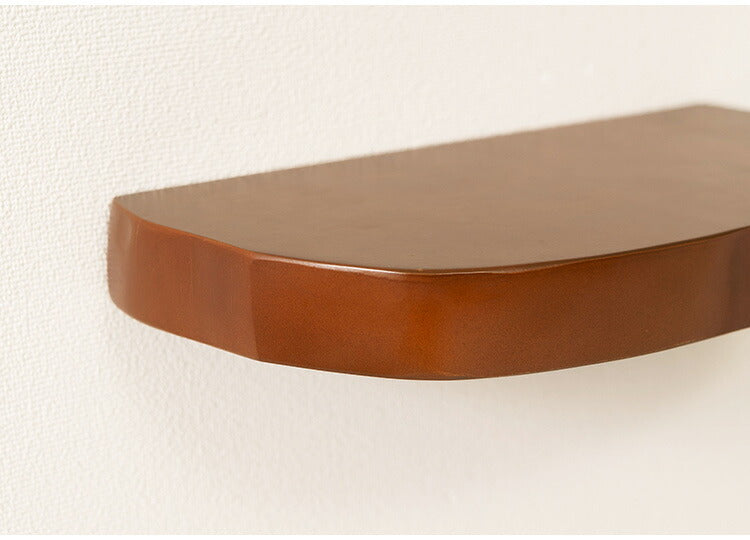 ウォールシェルフ マホガニー 壁掛け シェルフ 収納 収納棚 木製 天然木 ブラウン マホガニー材 木 おしゃれ シンプル ナチュラル 北欧 カントリー カントリー調(代引不可)