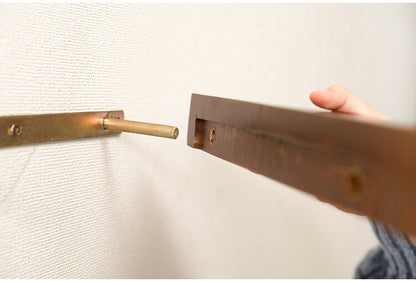 ウォールシェルフ マホガニー 壁掛け シェルフ 収納 収納棚 木製 天然木 ブラウン マホガニー材 木 おしゃれ シンプル ナチュラル 北欧 カントリー カントリー調(代引不可)