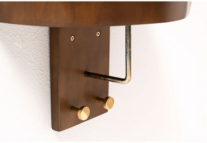 タオルハンガー マホガニー フック付き タオル掛け タオルホルダー 壁掛け 収納 収納棚 木製 天然木 ブラウン マホガニー材 木 おしゃれ シンプル ナチュラル 北欧 カントリー カントリー調 ゴールド(代引不可)